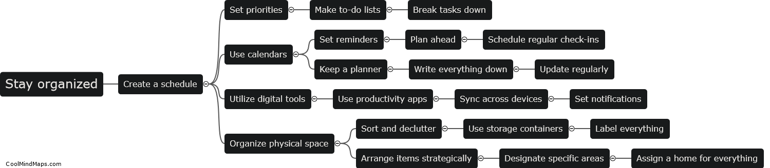 What are some tips and tricks for staying organized?