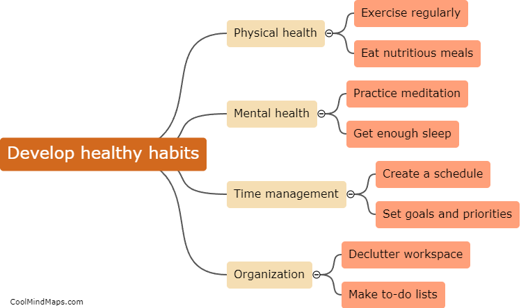 How can I develop healthy habits for increased productivity?