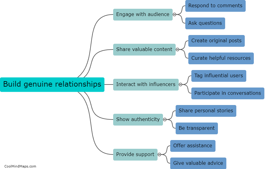 What are the most effective ways to build genuine relationships on social media?