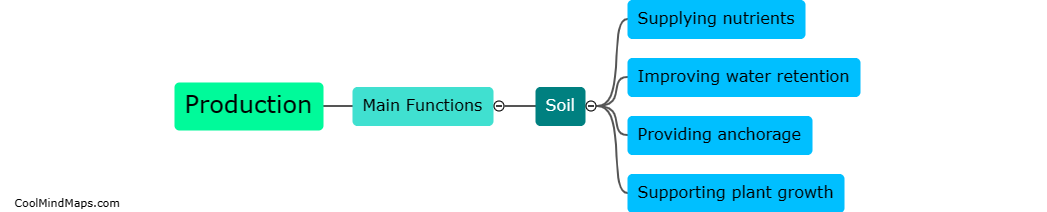 What are the main functions of soil in production?