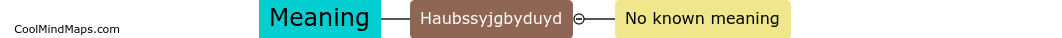 What is the meaning of 'haubssyjgbyduyd'?