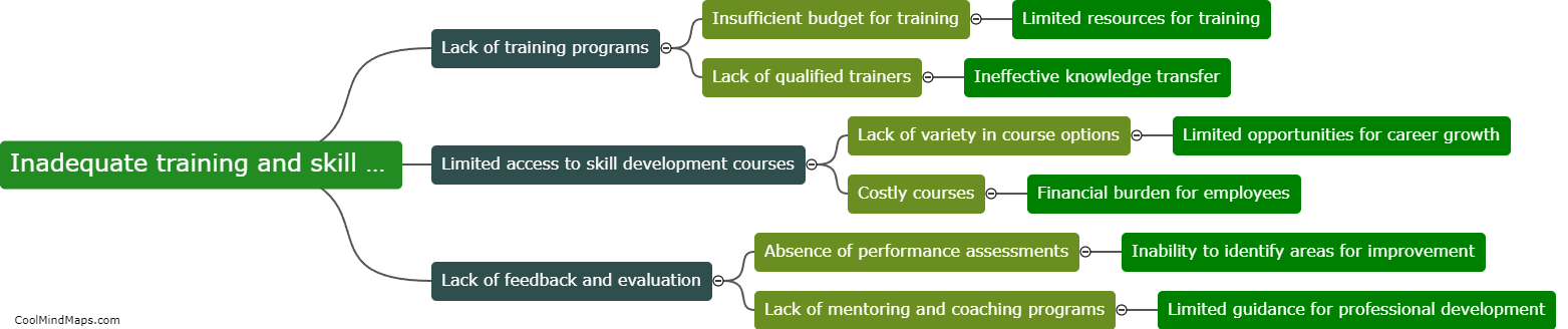 Inadequate training and skill development opportunities for employees