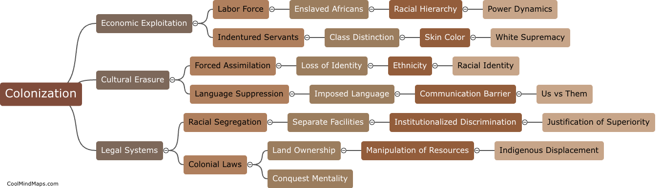 How did colonization create the idea of race as a social construct?