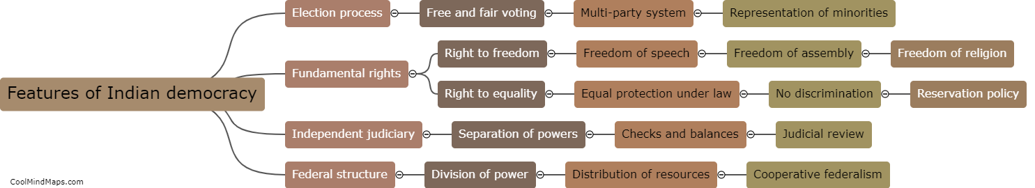 What are the features of Indian democracy?