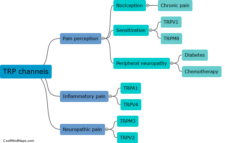 What is the role of TRP channels in chronic pain?