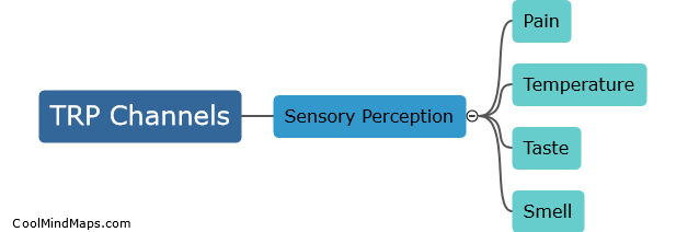 How do mutations in TRP channels affect sensory perception?