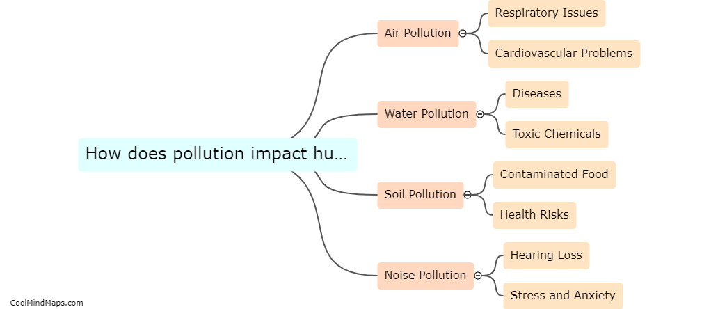 How does pollution impact human health?