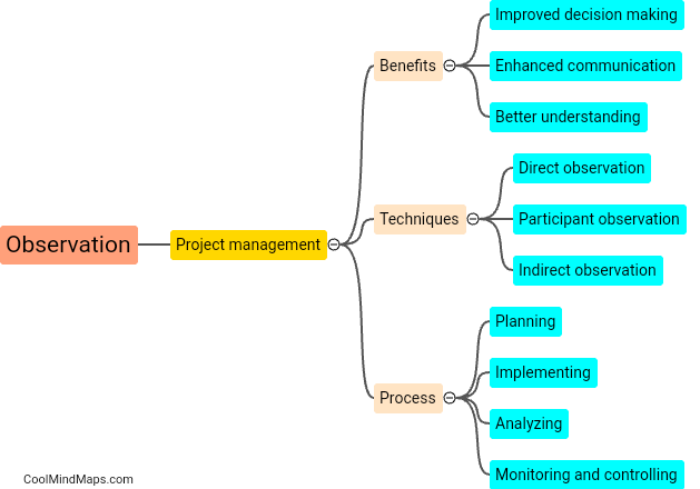 How can observation techniques be used in project management?