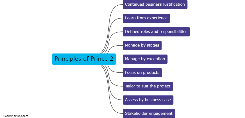 What are the key principles of Prince 2?