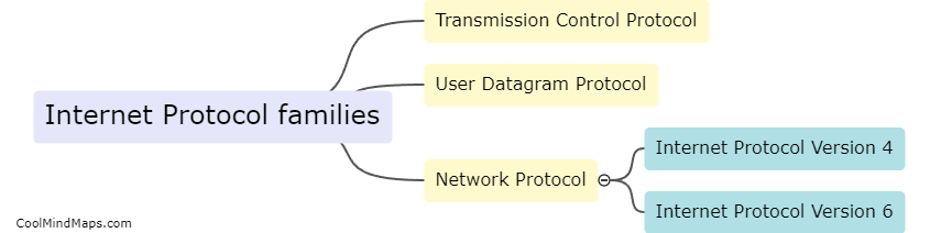 What are Internet Protocol families?