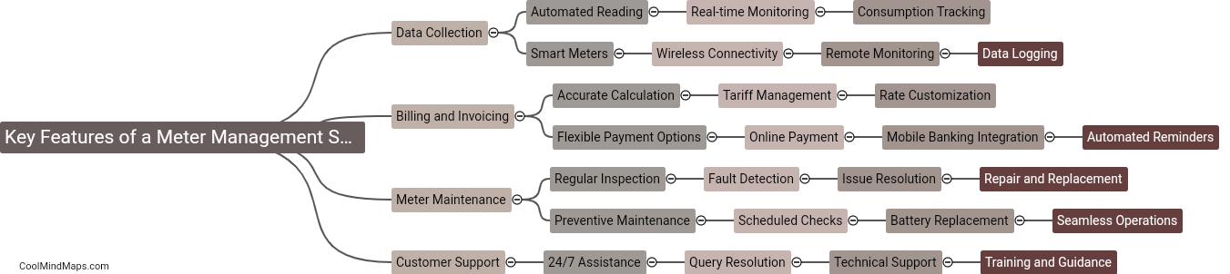 What are the key features of a meter management system?
