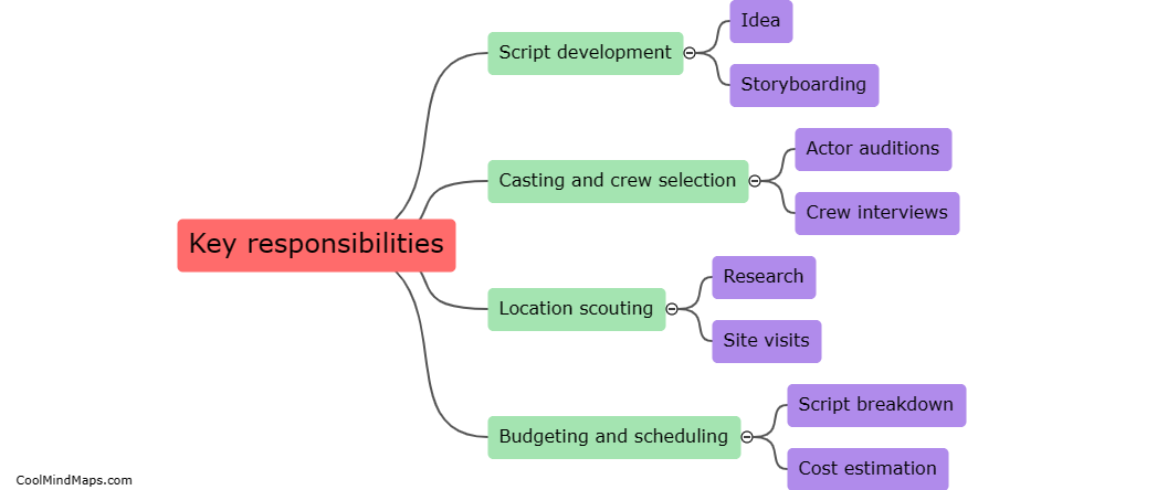 What are the key responsibilities of a film director during pre-production?