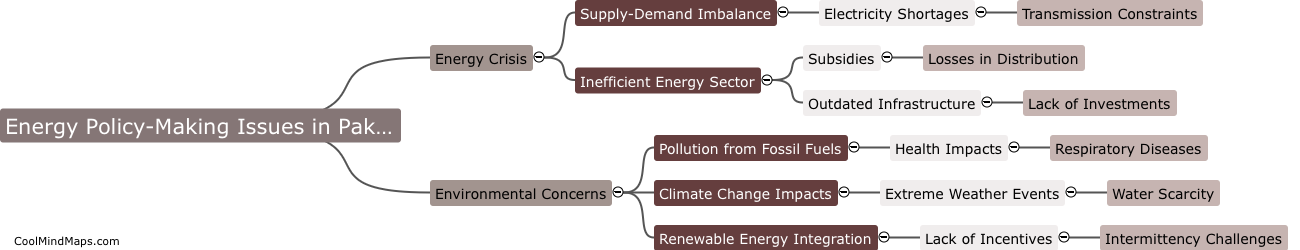 What are the energy policy-making issues in Pakistan?
