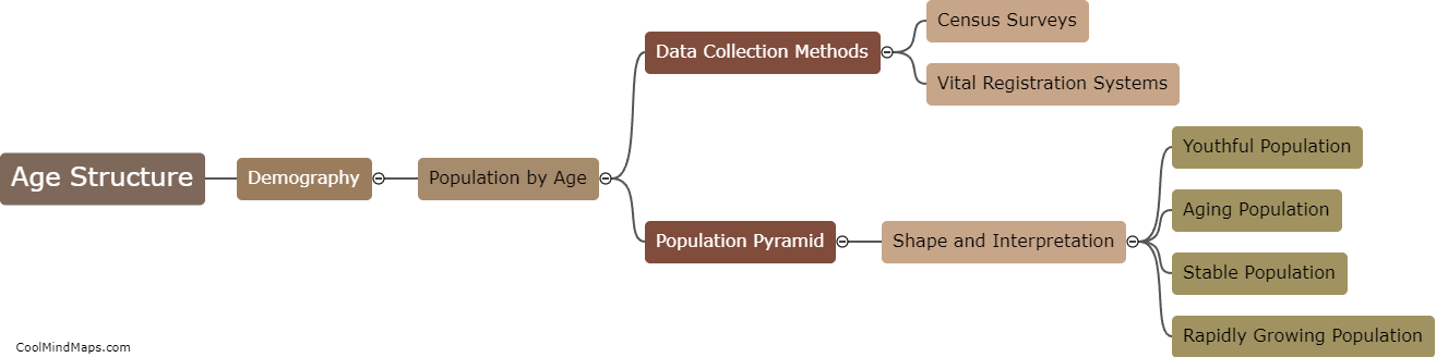 What is age structure in demography?