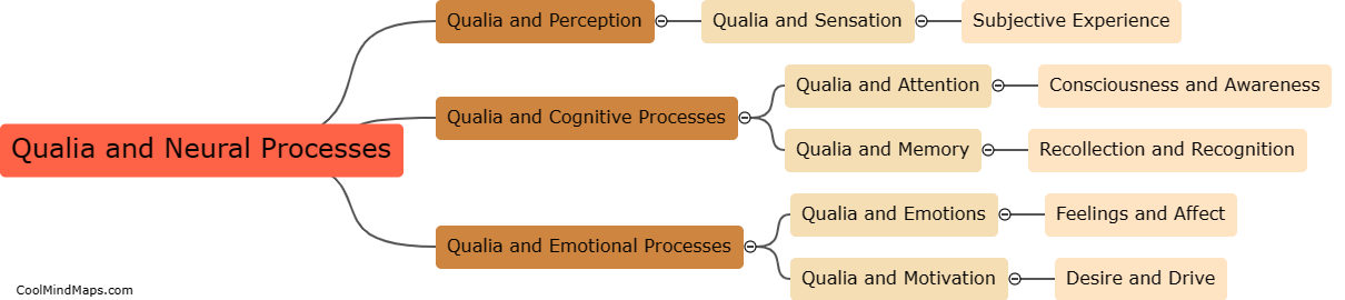 How does the relationship between qualia and neural processes impact our understanding of consciousness?
